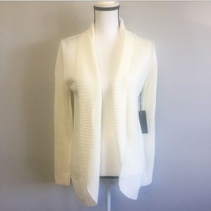 Forever 21 ivory knit open front cardigan